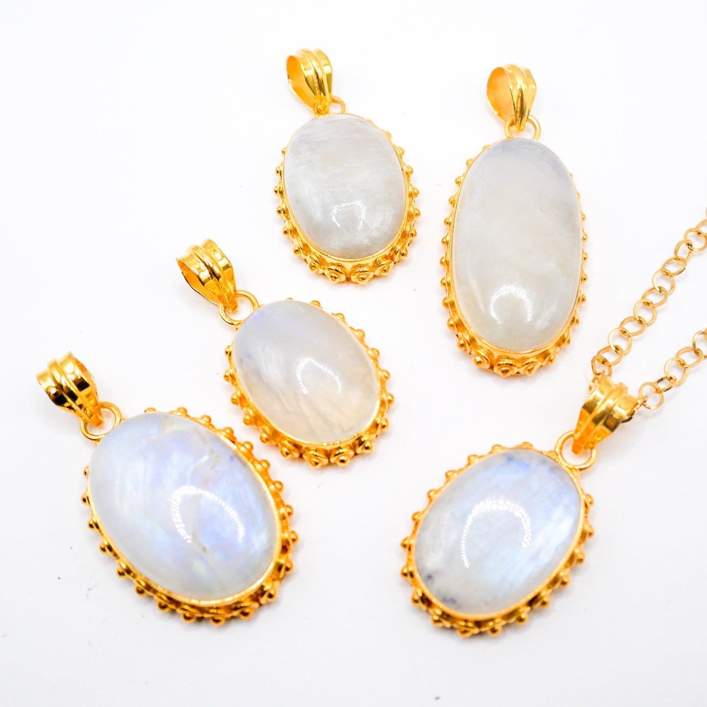 Celeste Oval Moonstone Necklace