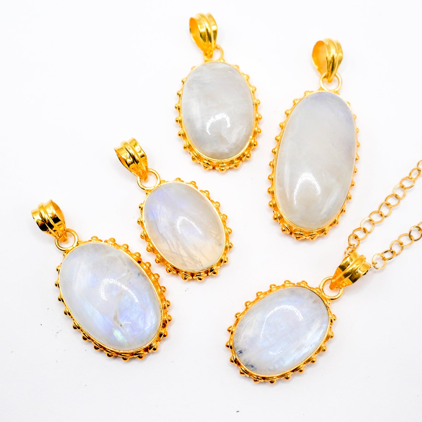 Celeste Oval Moonstone Necklace