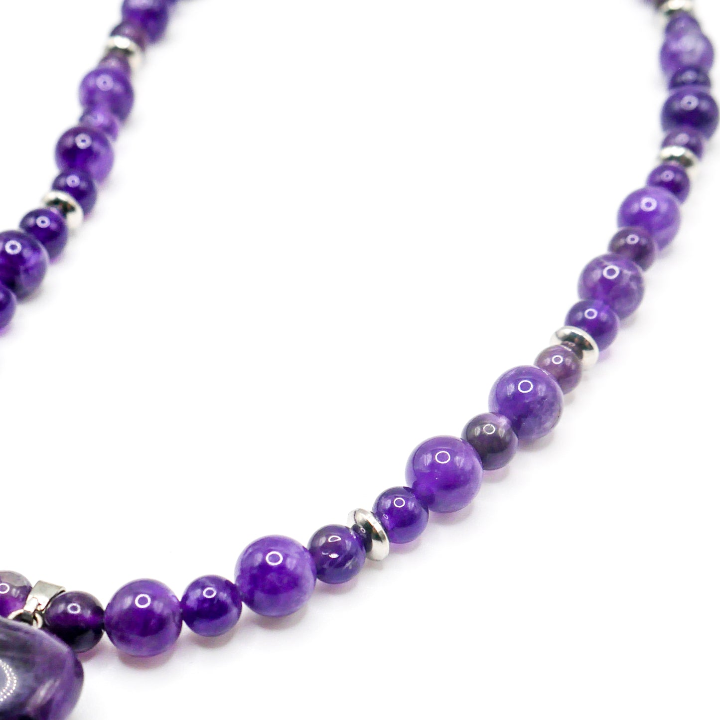 Heart Amethyst Choker Necklace