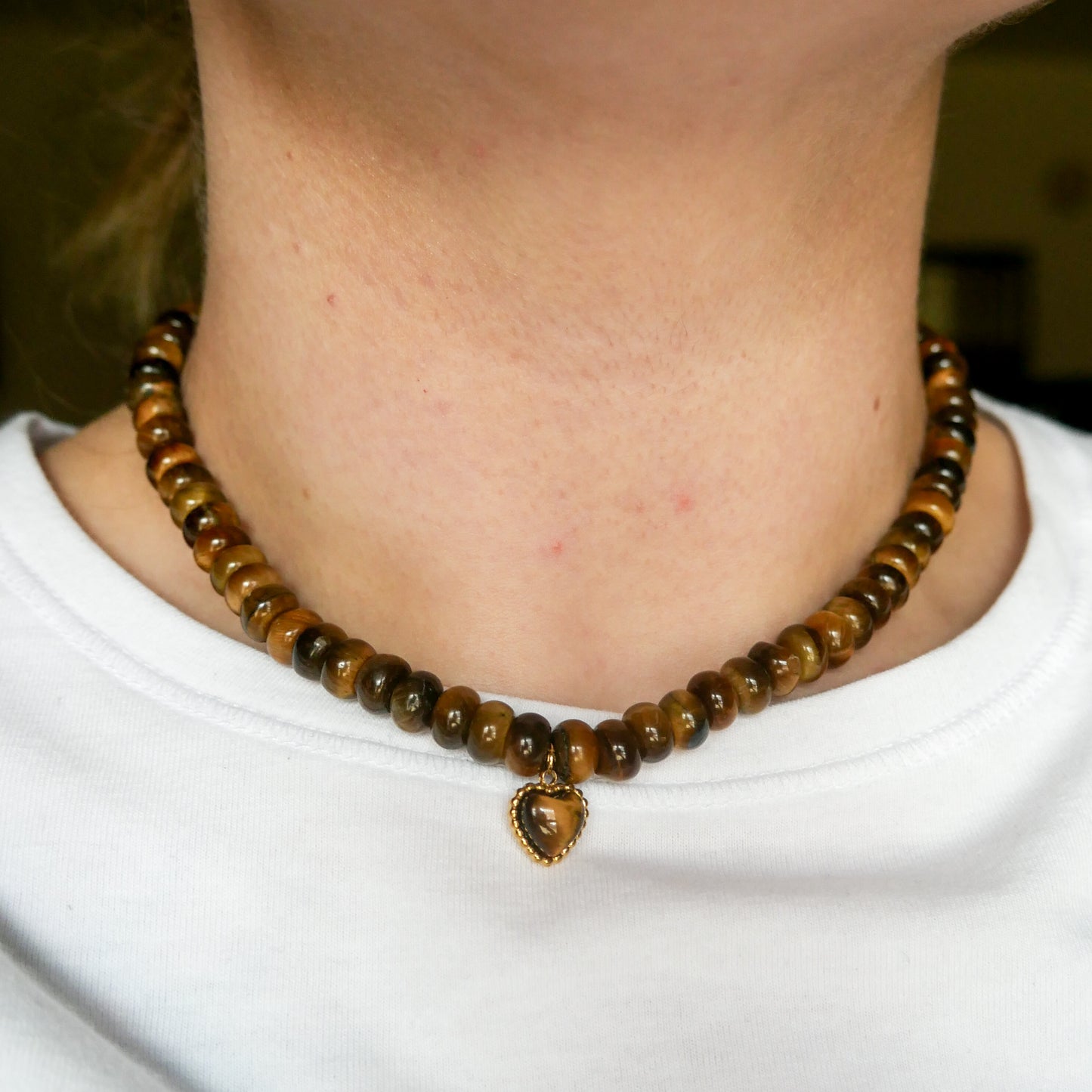 Guarded Heart Tiger's Eye Necklace