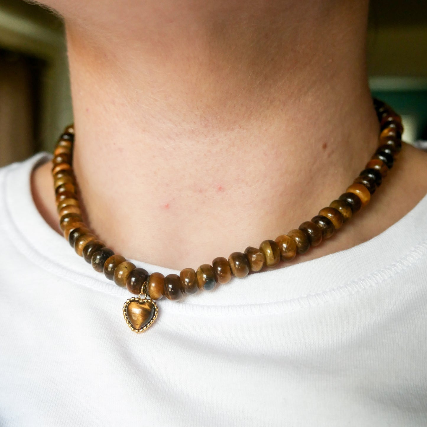 Guarded Heart Tiger's Eye Necklace