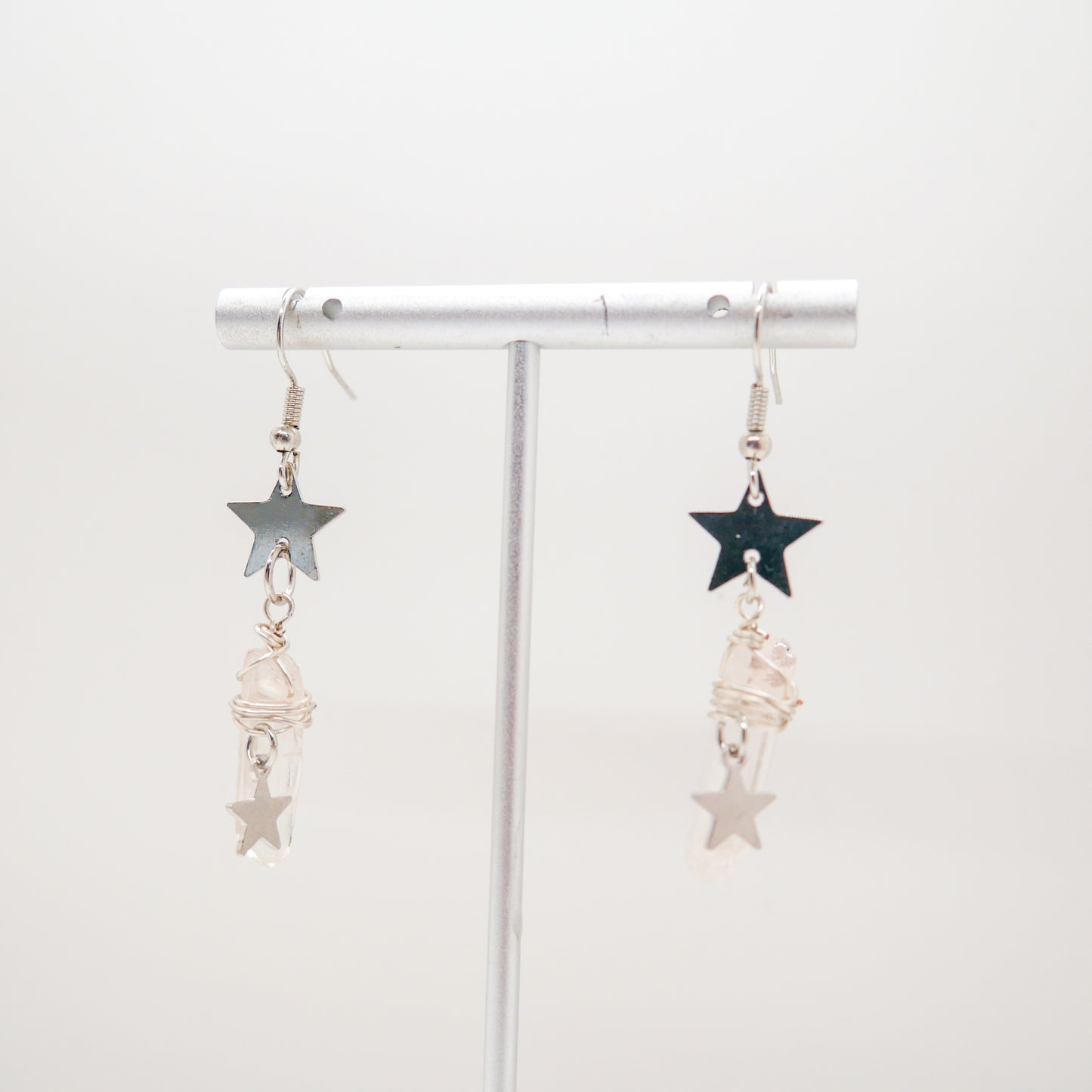 Pursuit of Happiness Clear Quartz Earrings
