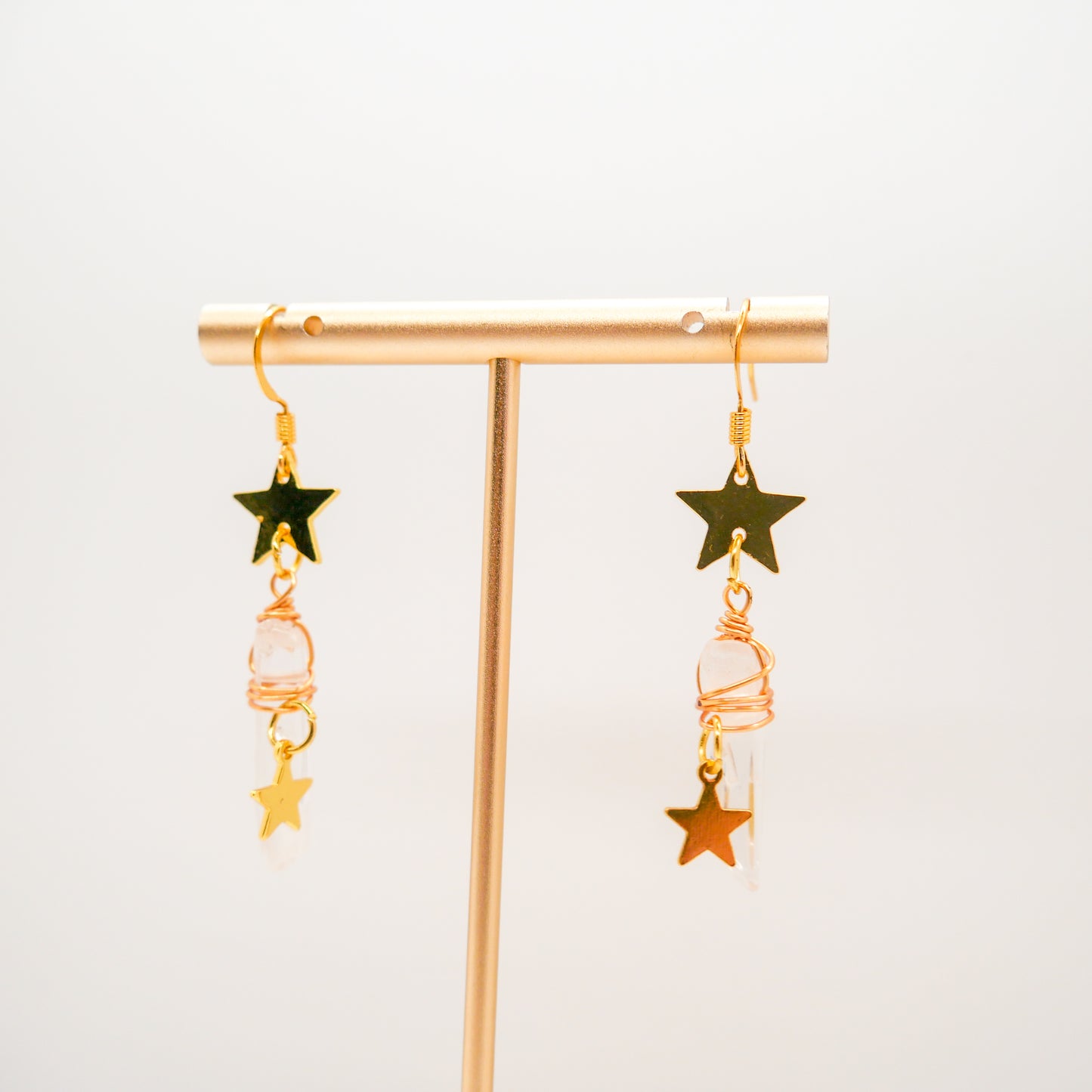 Pursuit of Happiness Clear Quartz Earrings